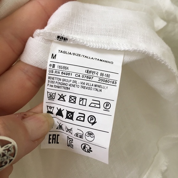 White Linen Blouse - Picture 6 of 6